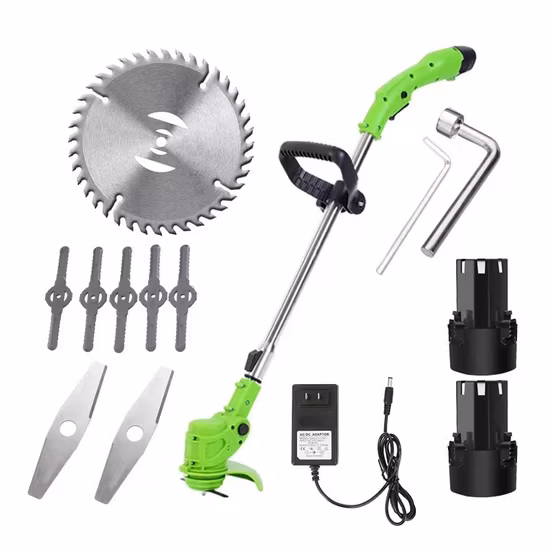 Cortador de setos de jardín de 24 V, mini cortador de césped eléctrico inalámbrico con batería